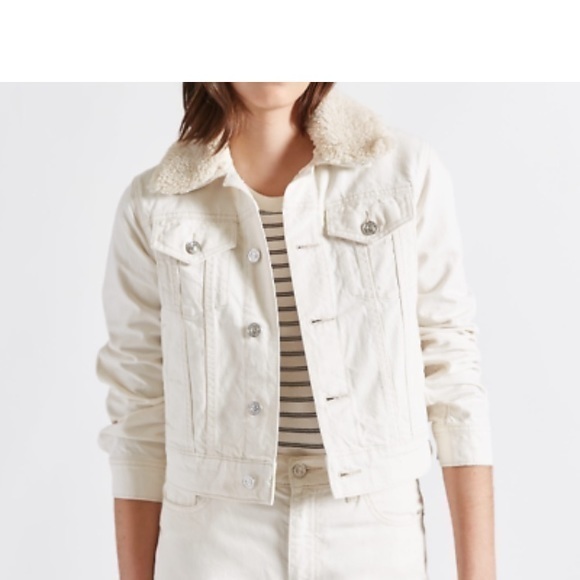 Current/Elliot the Sherpa baby trucker off white jacket - Picture 1 of 9